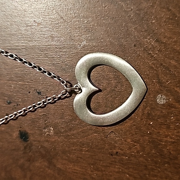 R. Tennesmed Designer Retro Tart Tin/Pewter Necklace, 24" Length, from Sweden - Picture 4 of 7